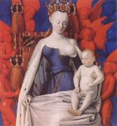 Jean Fouquet Virgin and Child Surrounded by angels USA oil painting artist
